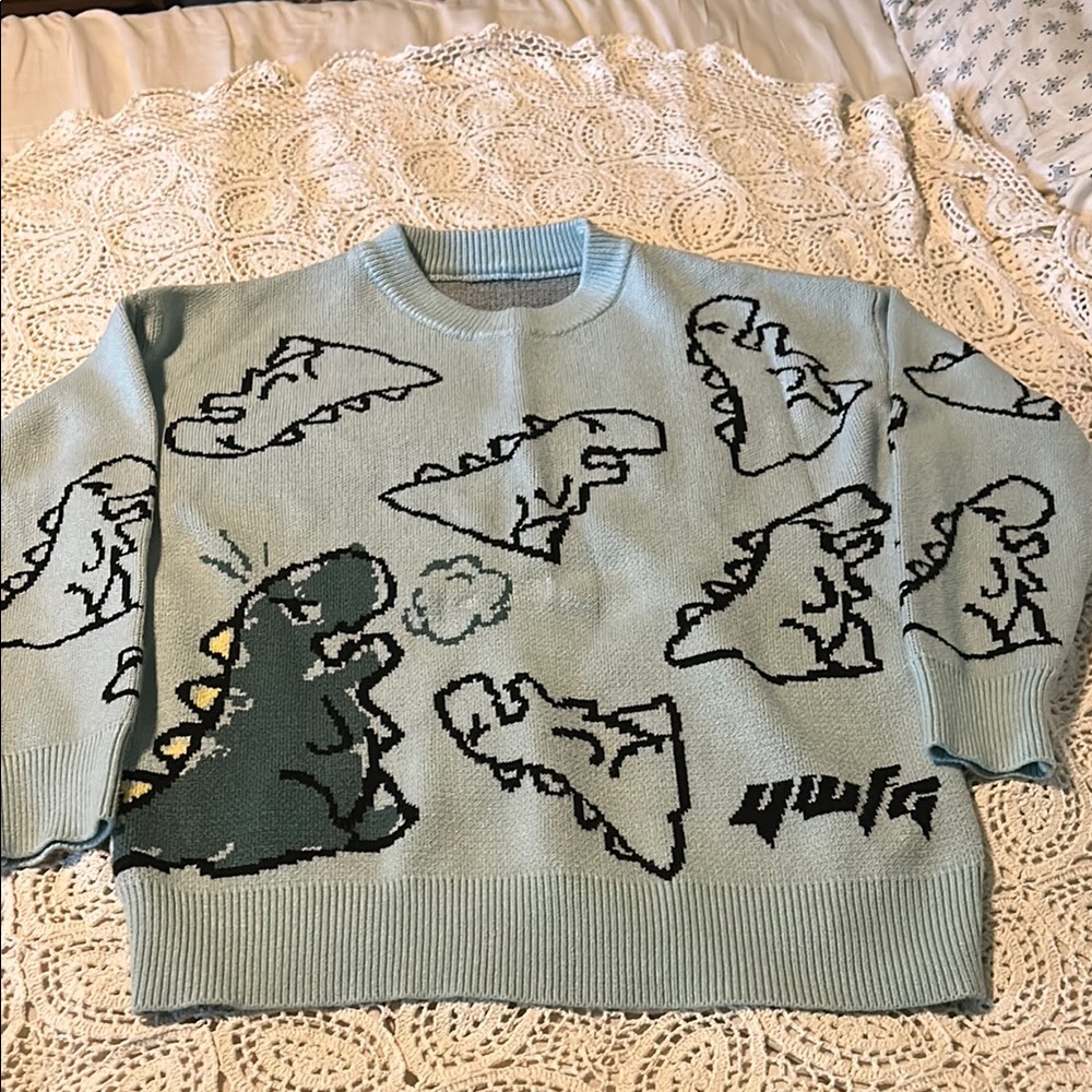 VIRAL Dinosaur Sweater Sz L